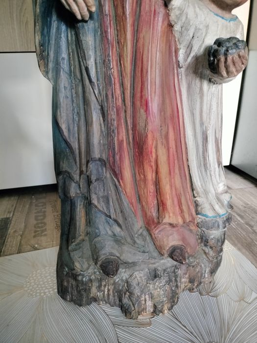 Statuetă scluptură din lemn