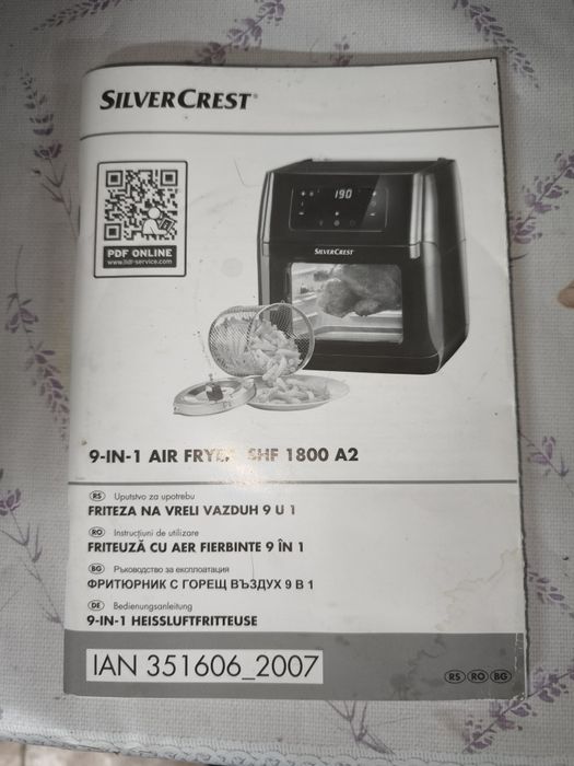 Friteuza aer cald Sivercrest