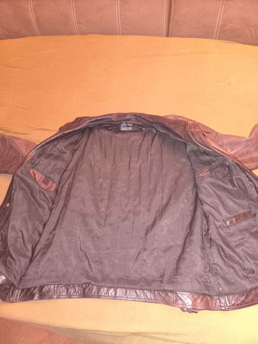 Продавам мъжко кожено яке XXL, естествена кожа, много запазено