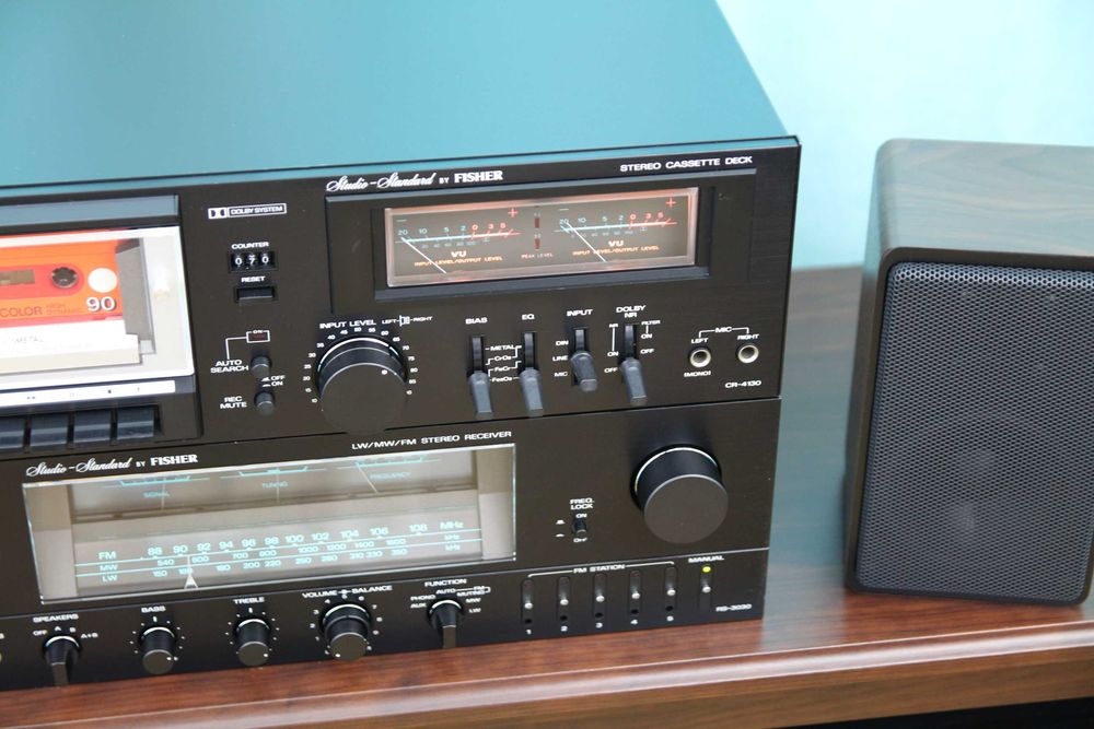 Fisher RS-3030 receiver si CR-4130 casetofon complet revizuite.