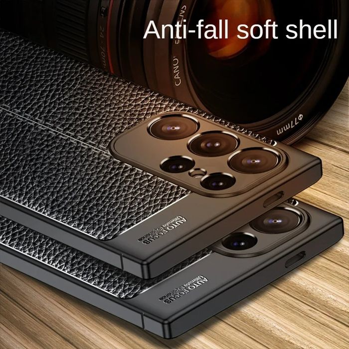 Samsung Galaxy S25 S24 S23 /Ultra/Plus/FE/ Лукс кейс гръб кожена шарка