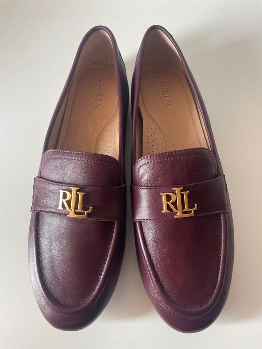 Нови кожени лоуфъри мокасини  «Lauren Ralph Lauren». Р.40