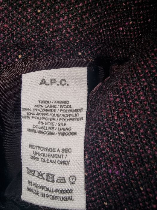 Pantaloni lână,căptușiți cu mătase A.P.C