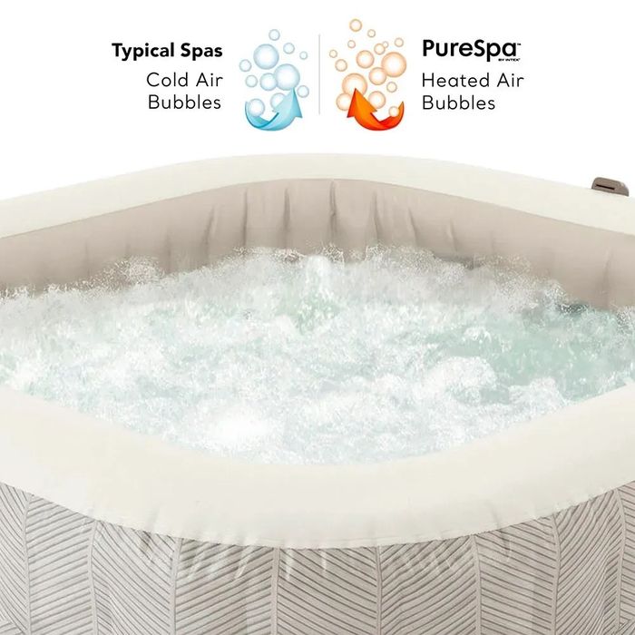 Надуваемо джакузи Intex PureSpa Chevron Bubble Deluxe, 795л 4 места, 1
