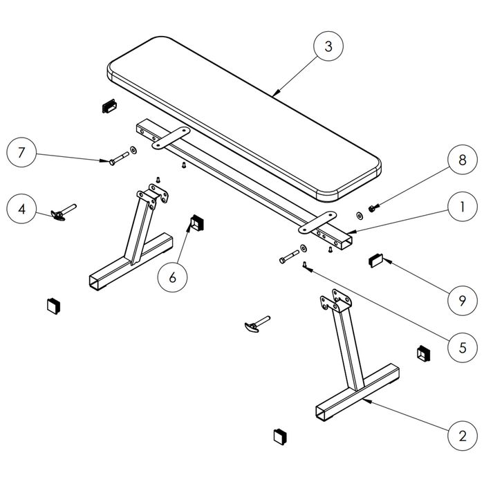 Bancă Bodybuilding pliabilă Bench 100 - produs resigilat Decathlon