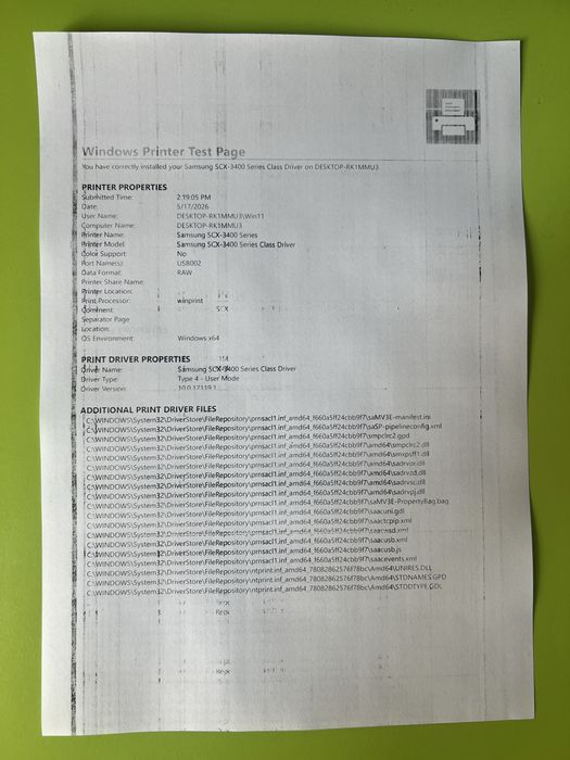 Imprimanta Samsung SCX-3405W