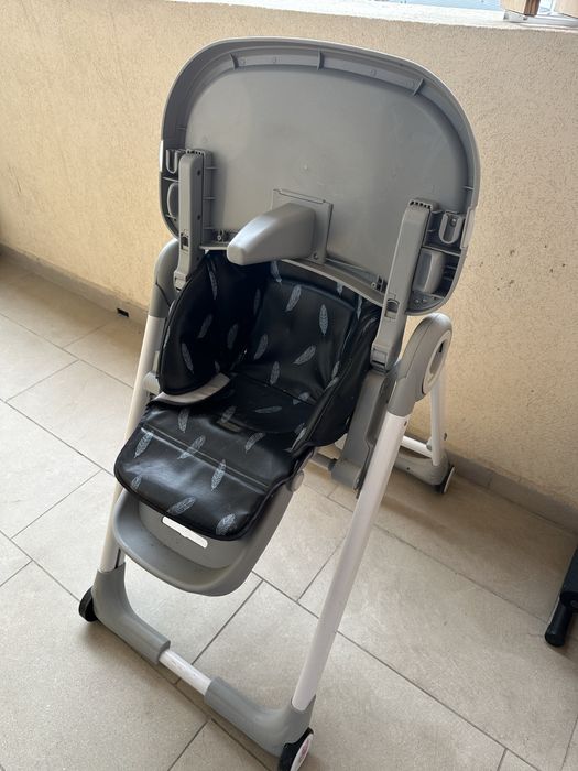 Scaun de masa pentru copii MoMi - Luxuria, negru