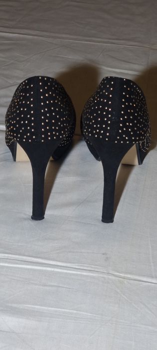 Pantofi din piele pt femei  cu toc