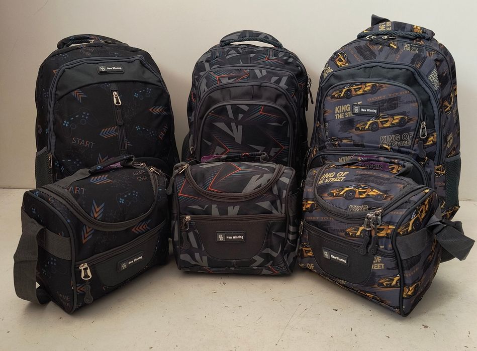 Ученическа раниц + чанта за храна / безплатна доставка/