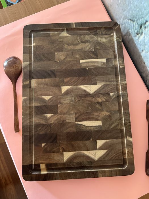 Set 2 tocătoare  profesionale din lemn de Acacia