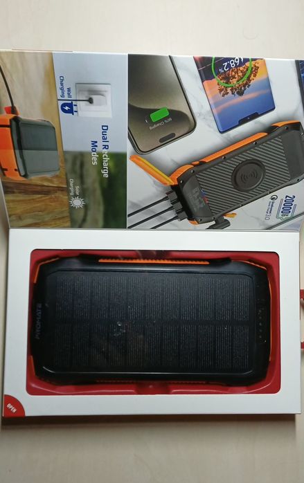 Promate Solar Power Bank 20000 mAh 20 W 5 in 1