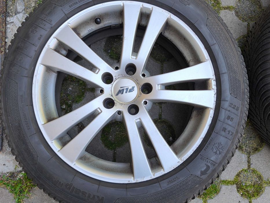 Зимни гуми с джанти Kleber Krisalp HP 3 225/55/17  (7.5Jx17 ET37 5x112 ) DOT 2024 за AUDI A6 C7 Avant. Стават и за A4 B8, A5, Q5.