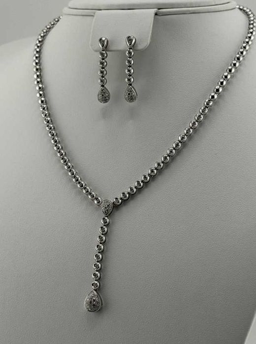 Комплект Damiani с бриллиантами- Колье и серьги