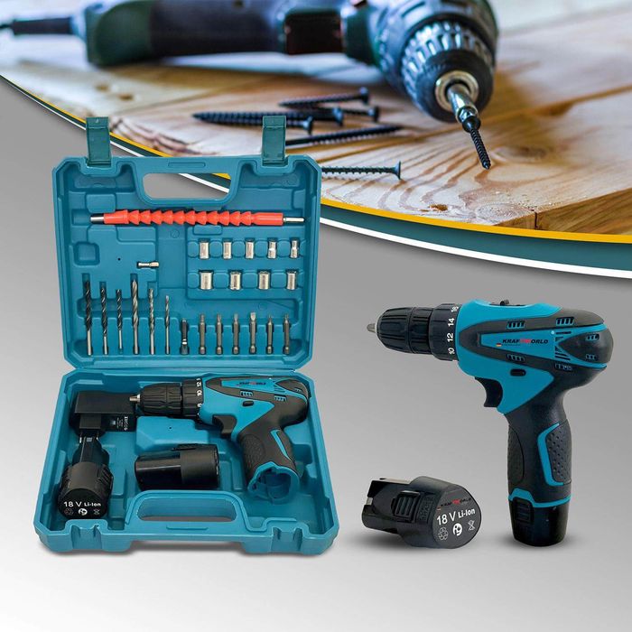 Немски Акумулаторен Двускоростен Винтоверт 36V, 5.0 Ah