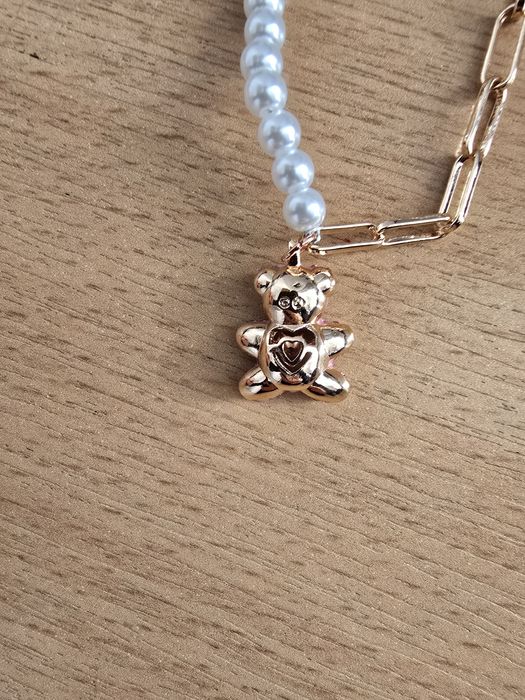 Pandantiv Teddy
Perlă de cristal, Urs, Roz, Placat cu nuanță