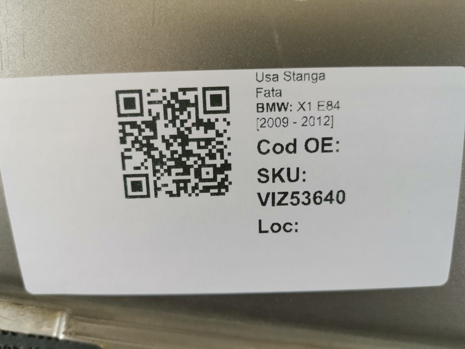 Ляв преден капак / Lqv preden kapak BMW X1 E84 Оригинален, в добро със