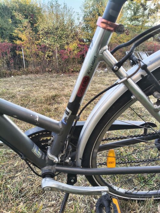 Bicicleta Pegasus trekking, cu portbagaj și apărători