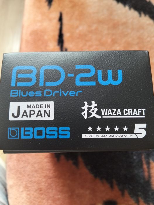 Педаль эффектов гитарная Boss blues driver 2 waza craft с блоком пит.