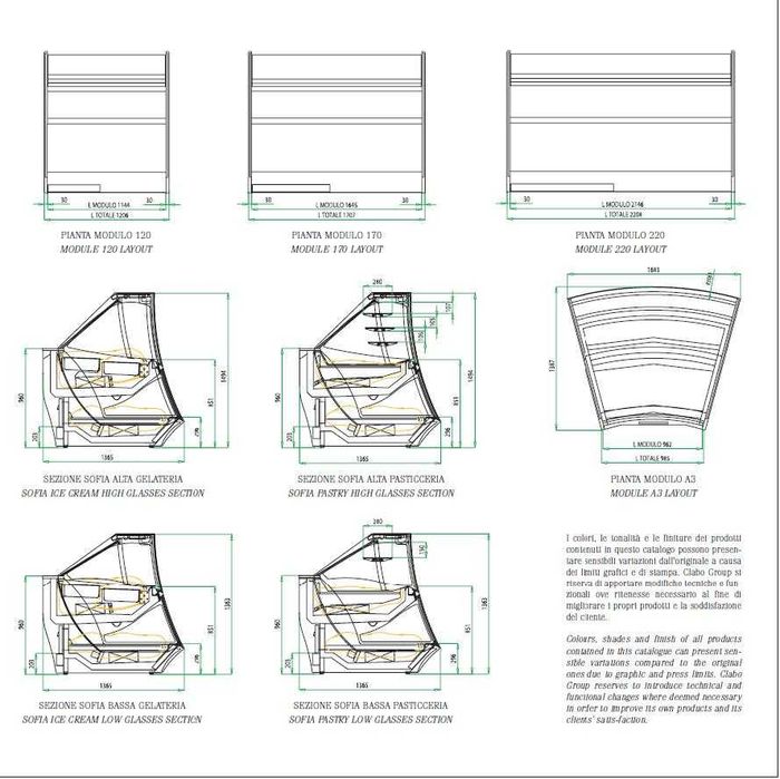 Италианска Професионална-Хладилна Витрина Bocchini Sophie 170-см