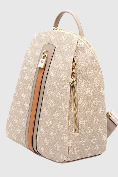 НОВО! ЛИКВИДАЦИЯ! Дамска раница „Памела“ в екрю