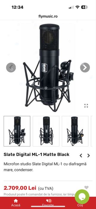 Microfon copii mari studio Slate Digital vms Ml-1 ( nu rode shure akg)