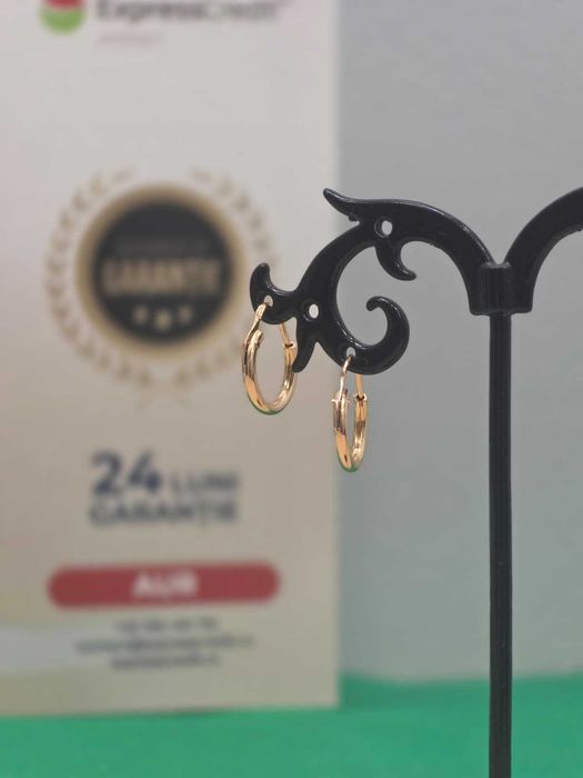 Cercei aur 18K 1.33g [Ag45 Bacau1 B.5148.1]