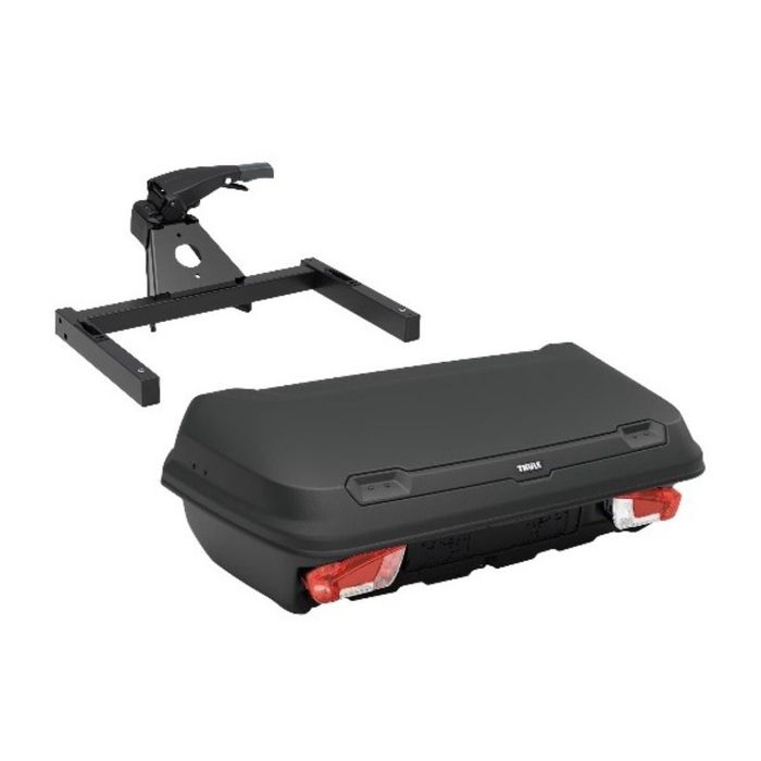 Cutie portbagaj Thule Arcos M cu prindere pe carligul de remorcare + Platforma