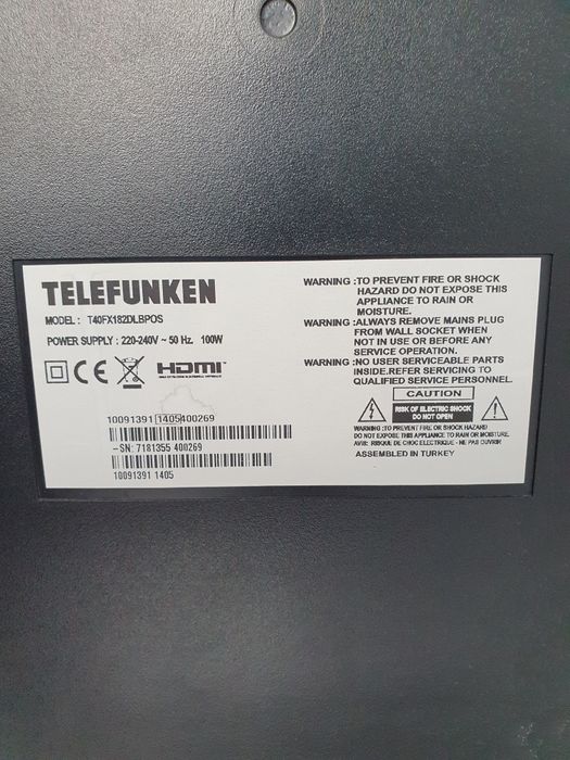 Телевизор TELEFUNKEN  40 инча