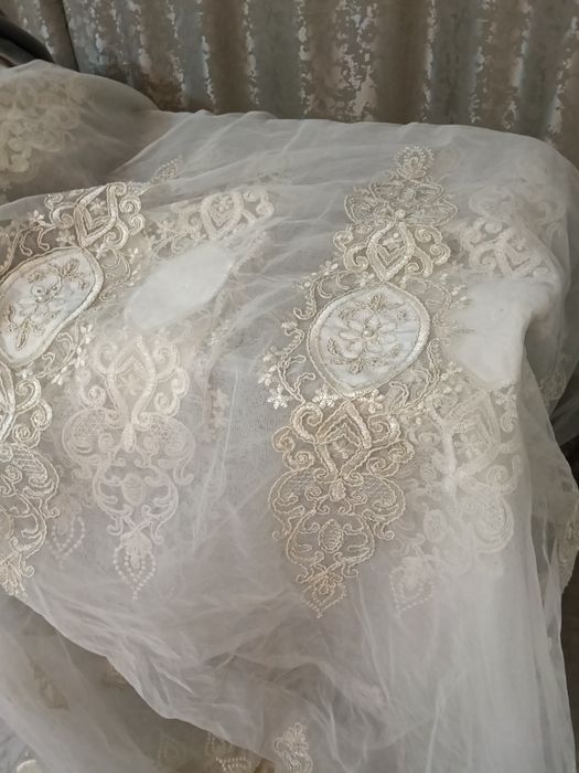 Тюль цвет айвари