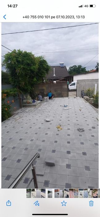 Pavaje de la 38lei mp direct fabrica Montaj dale pavele borduri