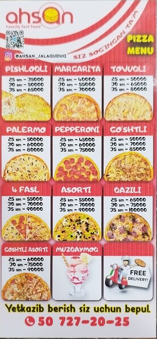 Fast food yetkazib berish