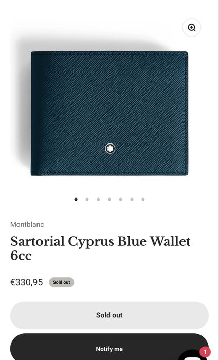 Montblanc Sartorial Wallet 6cc