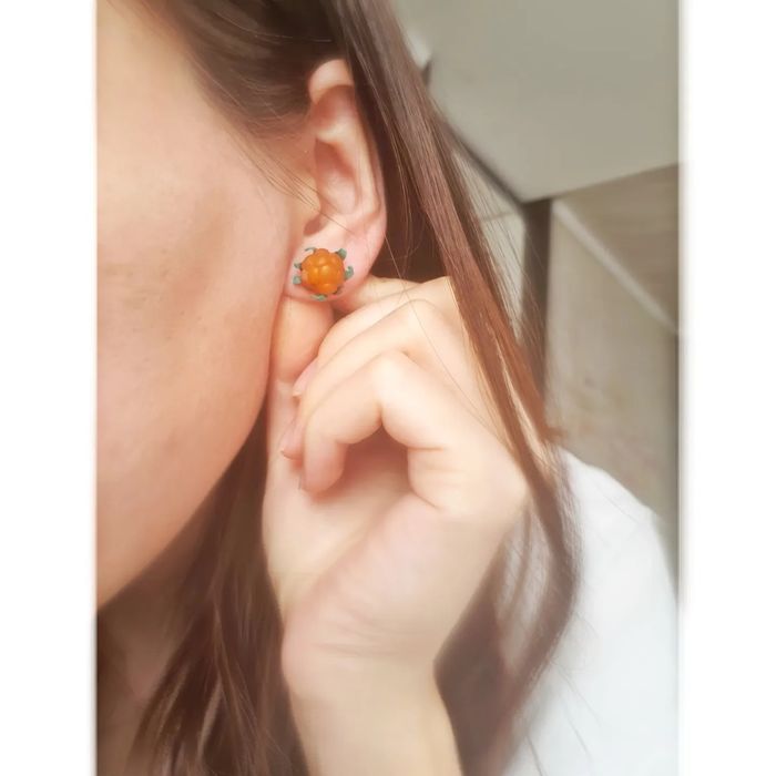 Серьги морошка гвоздики