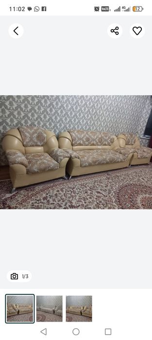 Мебель, мягкий мебель уголок средном состояние