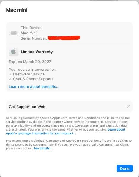 Vand mac mini m4