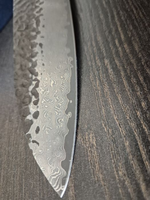 Кухненски Нож от ДАМАСКА СТОМАНА