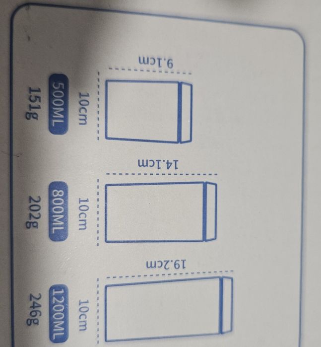 Set 6 Cutii Alimentare cu închidere ermetica din bambus