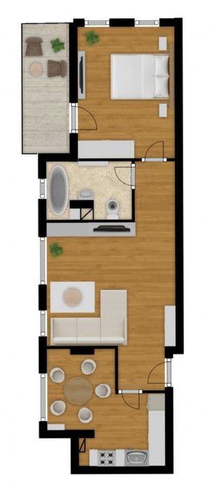 Proiect nou | Apartament | 2 camere | Cetatii — fotografia 1