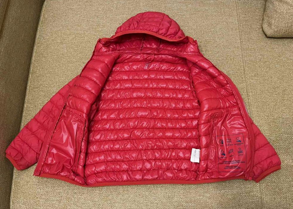 OVS Преходно, Капитонирано детско яке Розово / Червено, размер 104