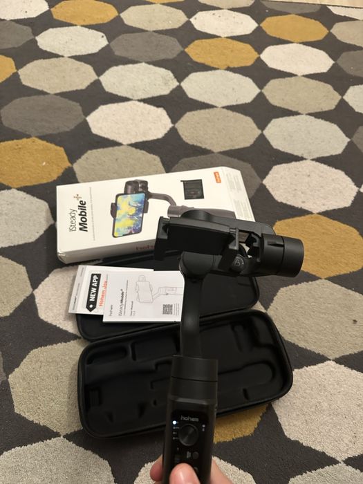 Hohem iSteady Mobile+ – gimbal 3‑axe pentru smartphone + cutie
