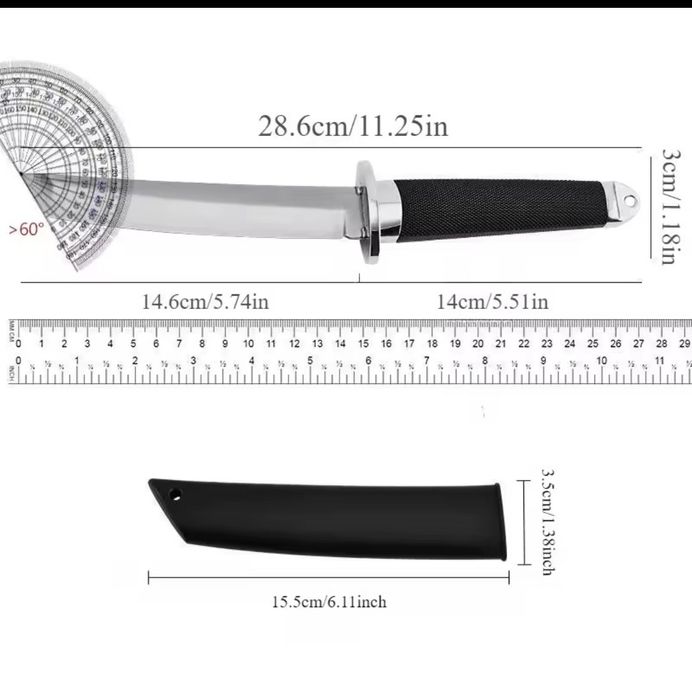 Висококачествен Самурайски кухненски нож, за плодове, месо, зеленчуци