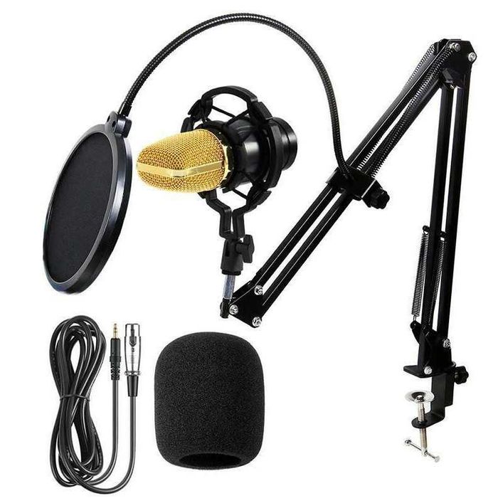 Студио микрофон BM-700, Универсален, Кондензаторен - ПЪЛЕН КОМПЛЕКТ
