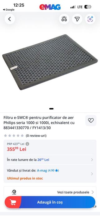 Filtru carbon activ