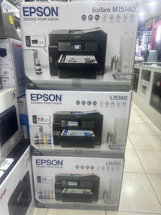 Принтер EPSON 3в1 цветное все моделы есть, A3 есть, ДОСТАВКА БЕСПЛАТНО