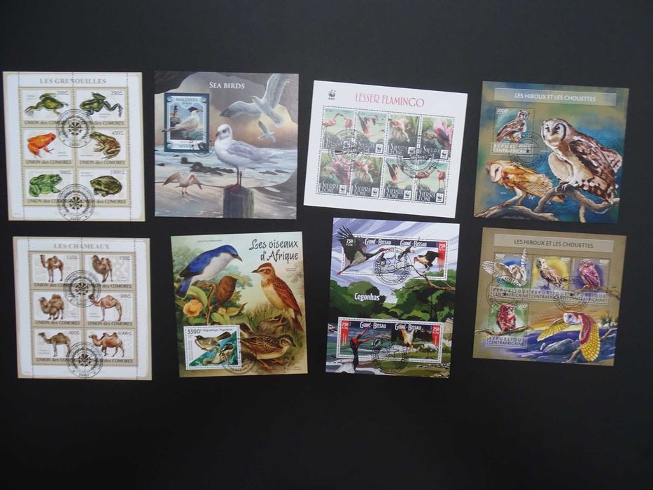 50 colite stampilate , timbre tematice Fauna/Animale (Lot 3099)