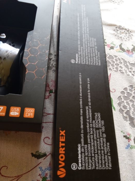 Mouse gaming Vortex + mouse pad Vortex