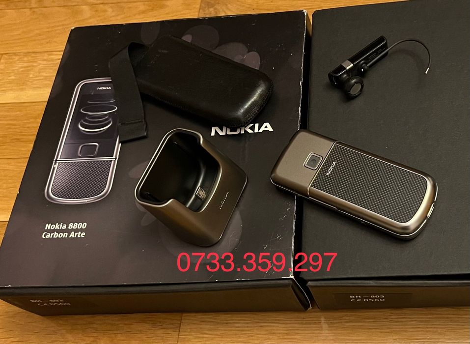 Nokia 8800 ARTE Carbon CA NOU ! Full Box ! RARITATE ! Telefon colectie