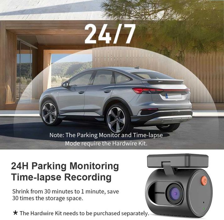 KAWA Даш камера 2K 1296P Mini 3