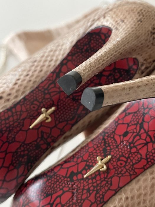 Pantofi piele sarpe designer Cesare Paciotti mas.38