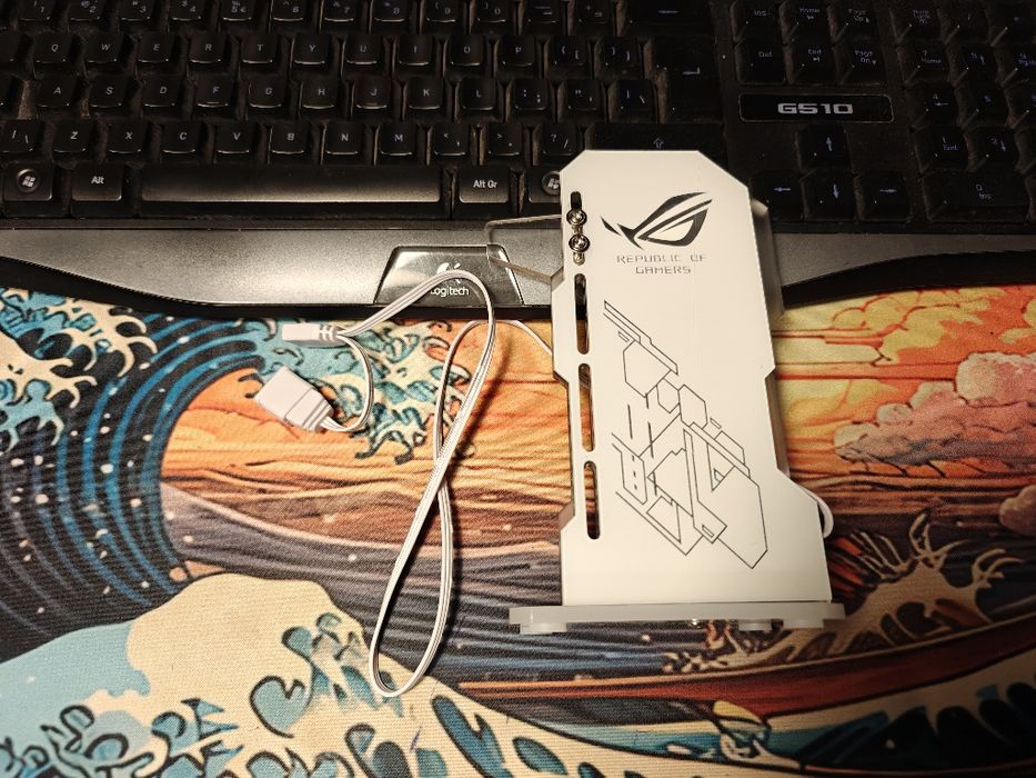 Suport GPU - SUPORT PLACA VIDEO - ROG - Republic of gamers RGB